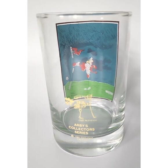 1982 Thought Factory Gary Patterson Dedication Arby's Collectors Series GlassU94 - Picture 3 of 6